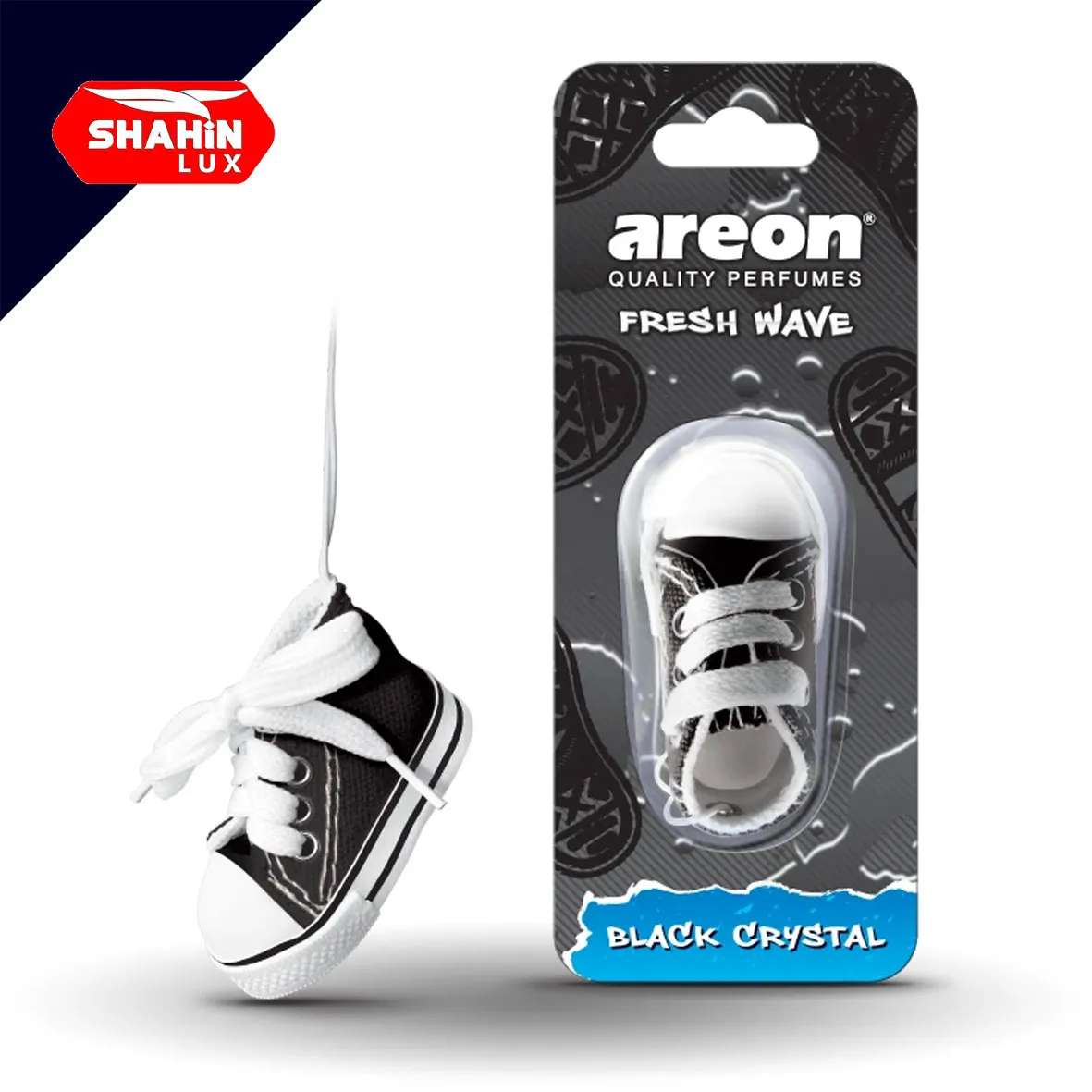 خوشبو کننده خودرو کفشی بلک کریستال آرئون فرش ویو Areon Fresh Wave black crystal