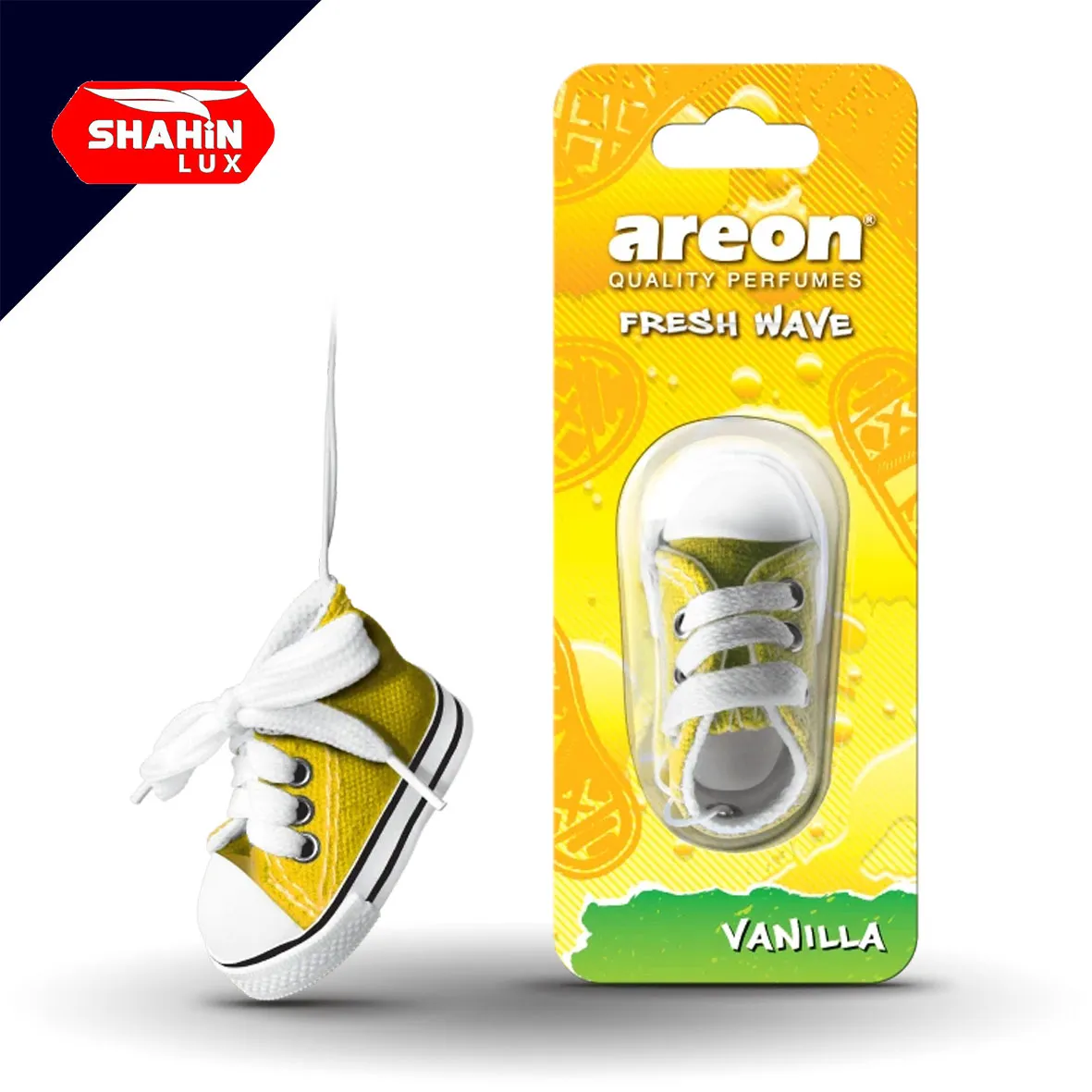خوشبو کننده خودرو کفشی وانیل آرئون مدل فرش ویو Areon Fresh Wave Vanilla
