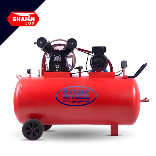 پمپ باد 250 لیتر دو سیلندر (خوابیده)