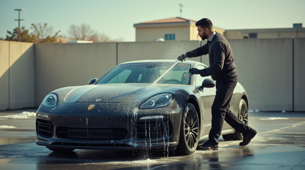 کف پاش دستی مخصوص شسشوی ماشین در خانه